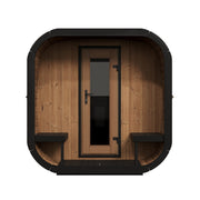 SaunaLife 8 Person Cube Series Luxury Outdoor Sauna with Changeroom