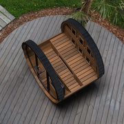Finnmark FD-6 Outdoor Hybrid Infrared and Traditional 4-Person Cedar Barrel Sauna