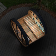 Finnmark FD-7 Outdoor Hybrid Infrared and Traditional 4-Person Thermo-Aspen Barrel Sauna