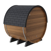 Finnmark FD-6 Outdoor Hybrid Infrared and Traditional 4-Person Cedar Barrel Sauna