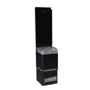 The Saunum AIR L 10 WiFi Sauna Heater Package by Saunum features advanced climate regulation for optimal sauna comfort, combining smart technology with efficient heating in a sleek, modern design.
