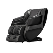 The Titan Grande XL 3D Massage Chair by Titan is a modern black chair with padded armrests, footrests, and headrest, offering full body massage, zero-gravity recline, and relaxation benefits. Shown against a plain white background.