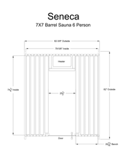 Almost Heaven Seneca 6 Person Barrel Sauna - LuxeWell Life