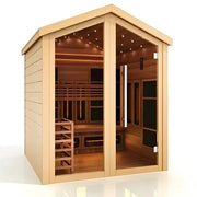 Golden Designs Loviisa 3-Person Outdoor-Indoor Puretech Hybrid Full Spectrum Sauna