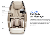 Osaki 4D Maestro LE 2.0 Massage Chair featuring a touchscreen control panel, heated rollers, and intelligent voice control.