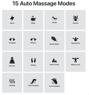 Alt text: Osaki 4D Maestro LE 2.0 Massage Chair screenshot showcasing massage mode and device close-up with features like heated rollers and voice control.