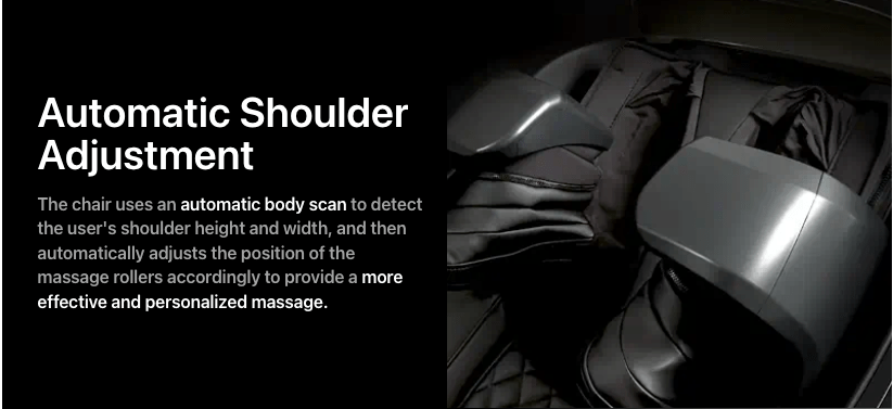 Osaki OP-4D Master massage chair with helmet and gloves on a black leather seat, showcasing its advanced 4D massage features and wellness benefits.