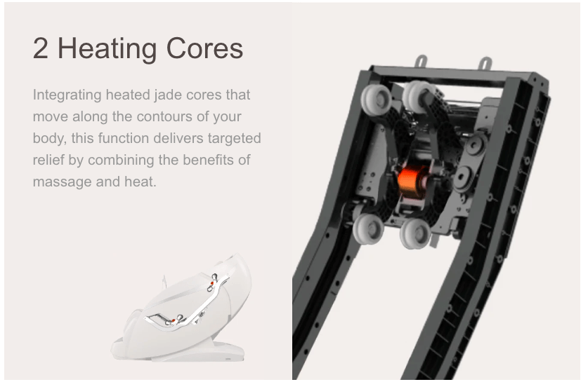 Osaki OS-Pro 4D DuoMax Massage Chair with white wheels, featuring intelligent sensors and advanced massage technology for personalized relaxation.