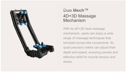 Osaki OS-Pro 4D DuoMax Massage Chair featuring advanced massage mechanisms and intelligent sensors for personalized relaxation.