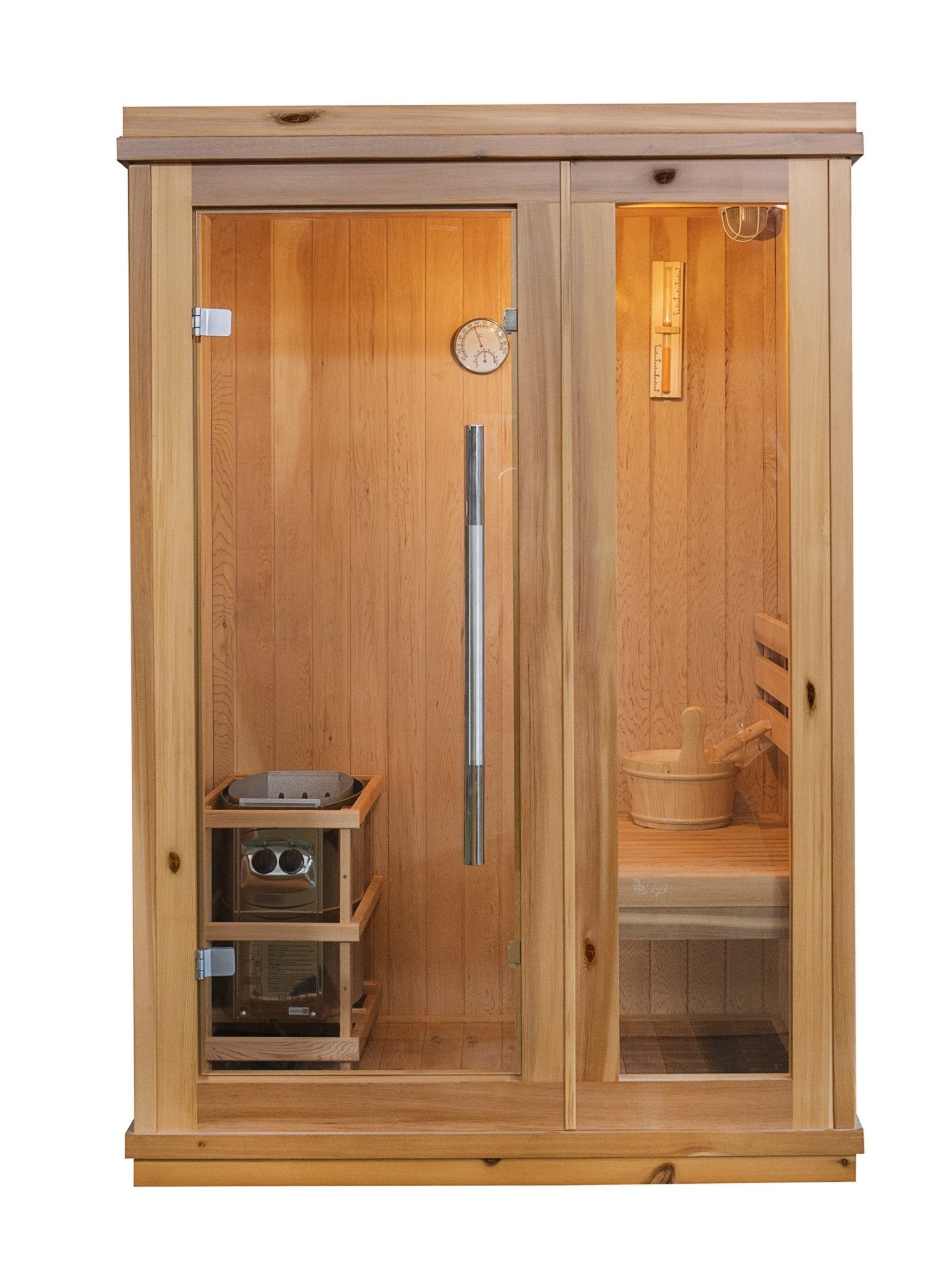 SunRay Aston 1-Person Indoor Traditional Sauna 100TN - Lotus Massage Chairs