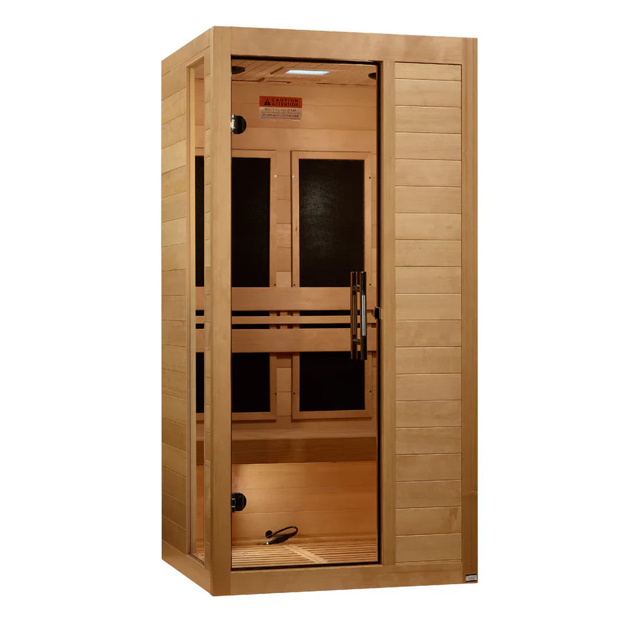 Dynamic Veneto Elite 1-2-person Ultra Low EMF FAR Indoor Infrared Sauna + Red Light Therapy