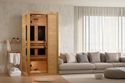 Dynamic Veneto Elite 1-2-person Ultra Low EMF FAR Indoor Infrared Sauna + Red Light Therapy