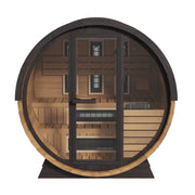 Finnmark FD-6 Outdoor Hybrid Infrared and Traditional 4-Person Cedar Barrel Sauna