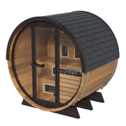 Finnmark FD-6 Outdoor Hybrid Infrared and Traditional 4-Person Cedar Barrel Sauna