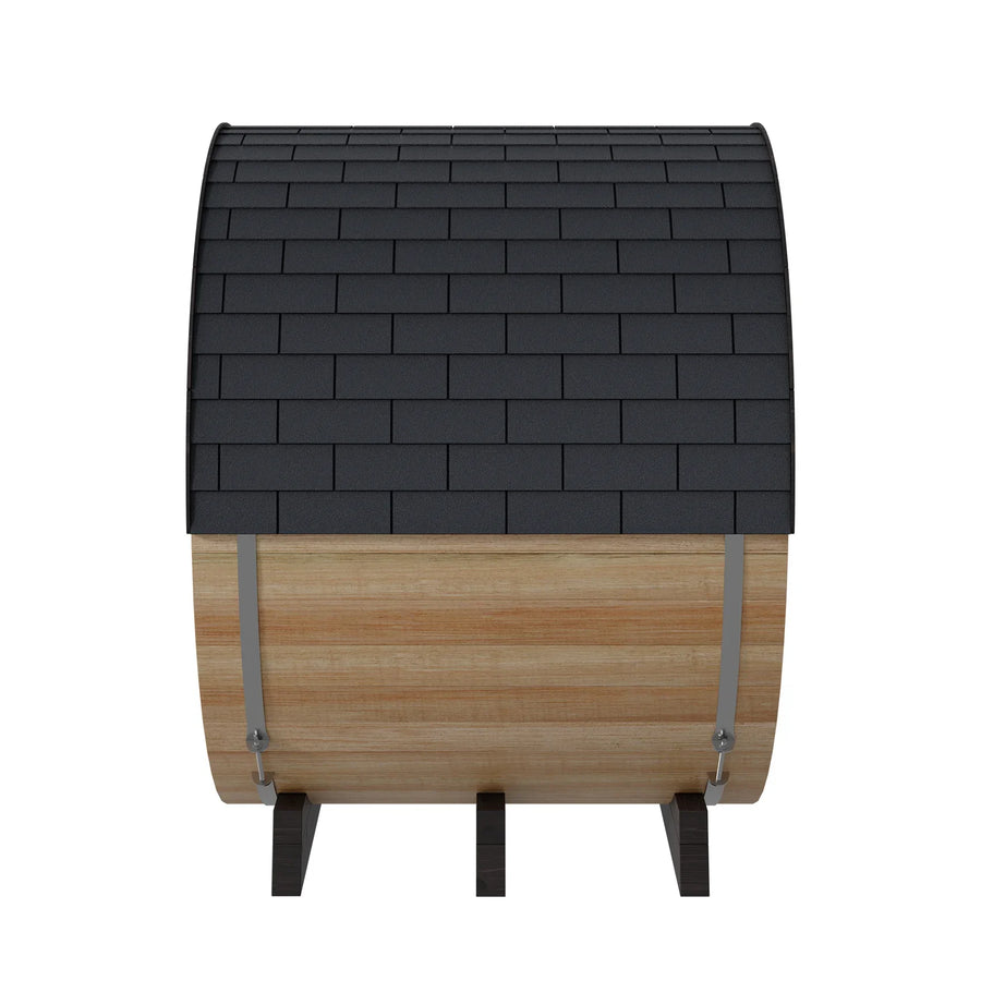 Finnmark FD-7 Outdoor Hybrid Infrared and Traditional 4-Person Thermo-Aspen Barrel Sauna