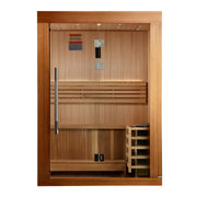 Golden Designs Sundsvall Edition 2 Person Traditional Steam Sauna - Canadian Red Cedar
