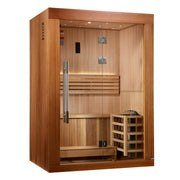 Golden Designs Sundsvall Edition 2 Person Traditional Steam Sauna - Canadian Red Cedar