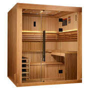 Golden Designs 2025 Osla Edition 6 Person Traditional Steam Sauna - Canadian Red Cedar