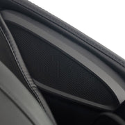 Close-up of massage chair speaker grille