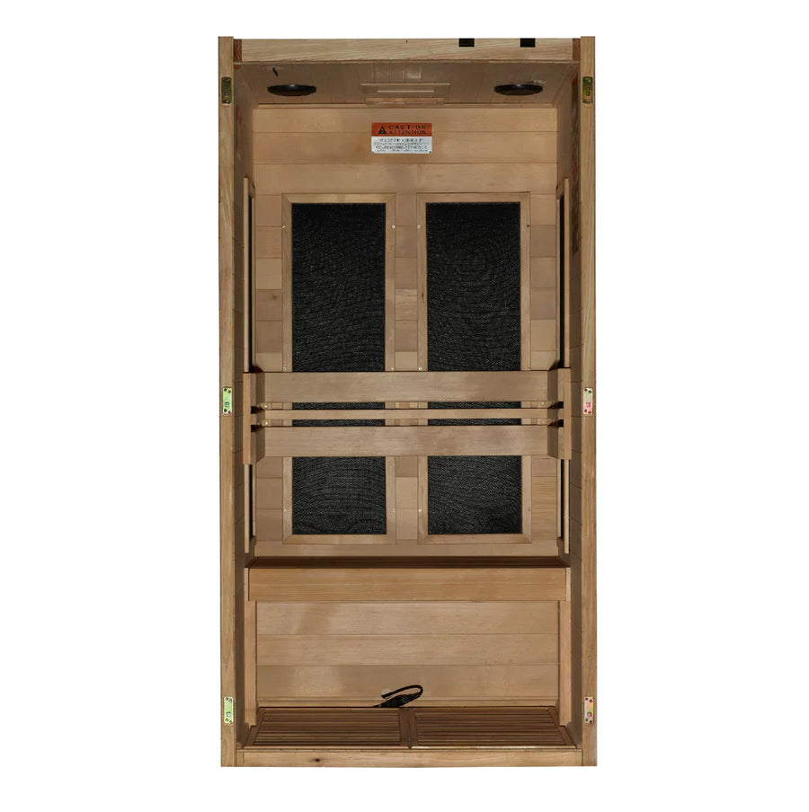 Dynamic Veneto Elite 1-2-person Ultra Low EMF FAR Indoor Infrared Sauna + Red Light Therapy