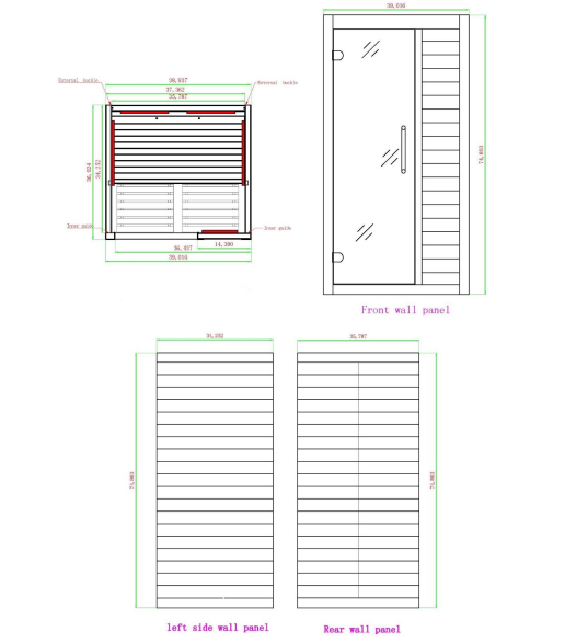 Maxxus S-Line 1-Person Low EMF FAR Indoor Infrared Sauna + Red Light Therapy