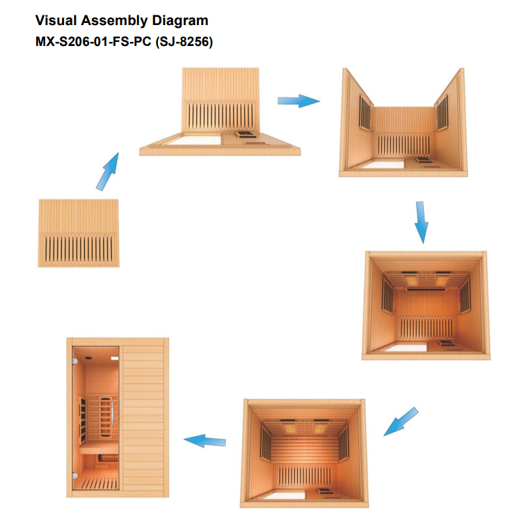 Maxxus S-Line 2-Person Full Spectrum Near Zero EMF FAR Indoor Infrared Sauna + Red Light Therapy