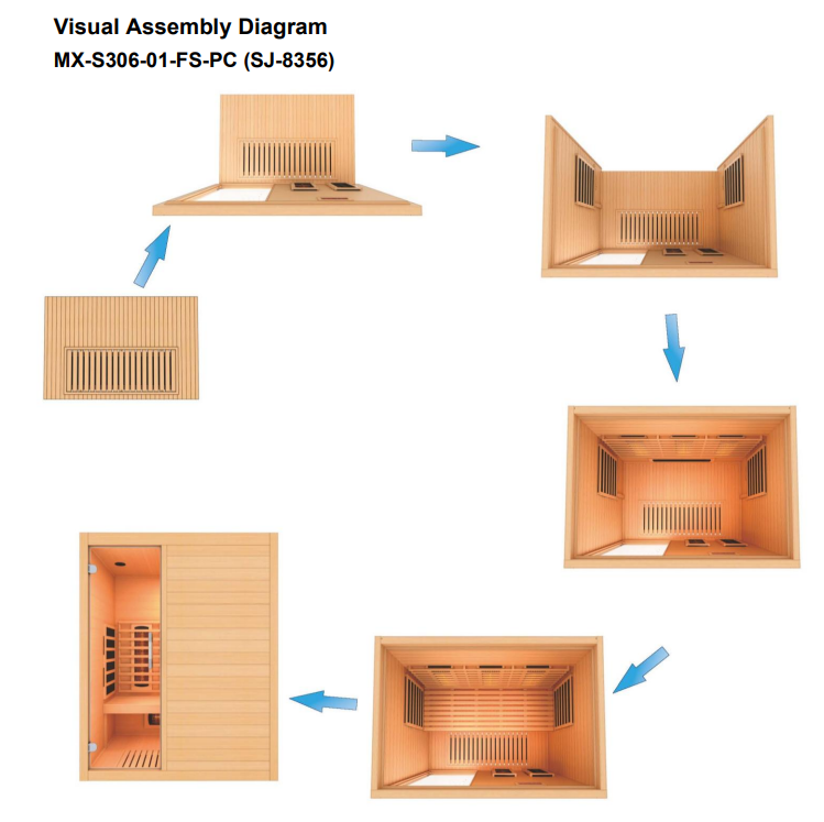 Maxxus S-Line 3-Person Full Spectrum Near Zero EMF FAR Indoor Infrared Sauna + Red Light Therapy