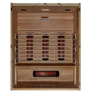Maxxus S-Line 3-Person Full Spectrum Near Zero EMF FAR Indoor Infrared Sauna + Red Light Therapy