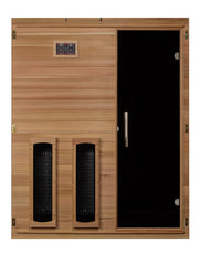 Maxxus S-Line 3-Person Full Spectrum Near Zero EMF FAR Indoor Infrared Sauna + Red Light Therapy