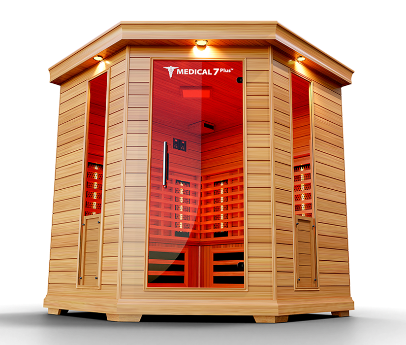 Medical Saunas - Medical 7 Plus, 4-6 Person Full Spectrum Infrared Sauna