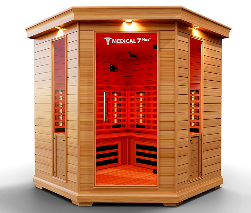 Medical Saunas - Medical 7 Plus, 4-6 Person Full Spectrum Infrared Sauna