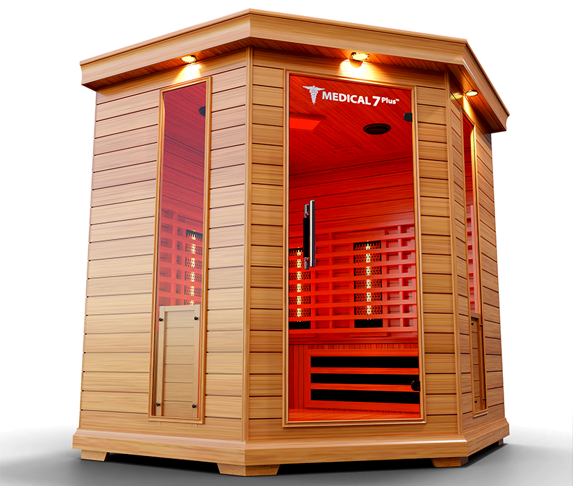 Medical Saunas - Medical 7 Plus, 4-6 Person Full Spectrum Infrared Sauna