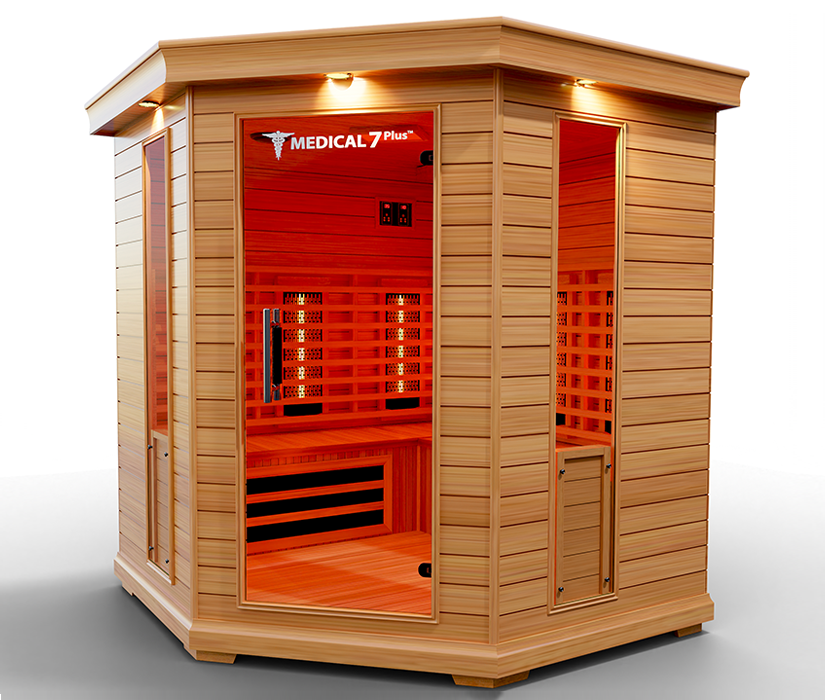 Medical Saunas - Medical 7 Plus, 4-6 Person Full Spectrum Infrared Sauna