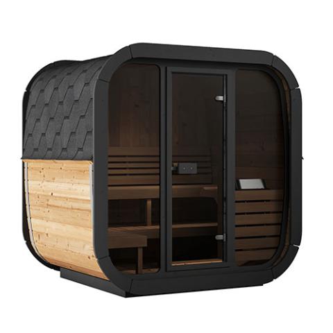 SaunaLife CL5G, 4 Person Cube-Series Outdoor Home Sauna