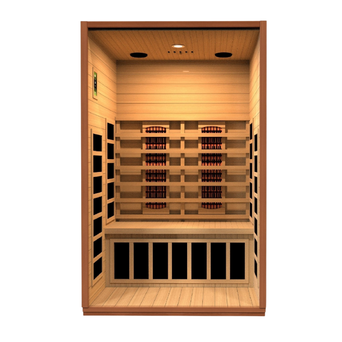 Dynamic Cardoba 2 Person Full Spectrum Infrared Sauna - Canadian Hemlock