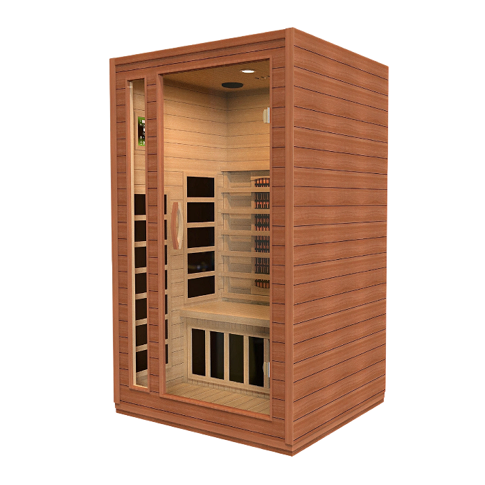 Dynamic Cardoba 2 Person Full Spectrum Infrared Sauna - Canadian Hemlock