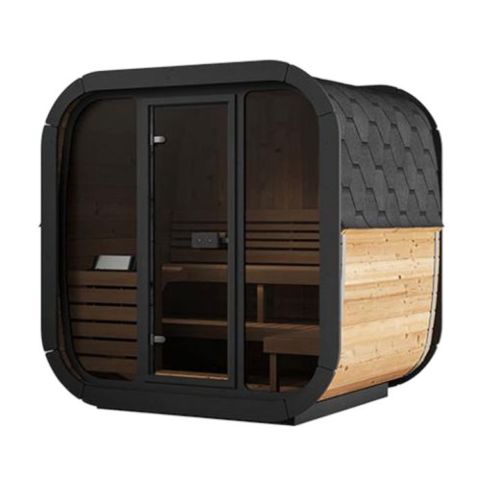 SaunaLife CL5G, 4 Person Cube-Series Outdoor Home Sauna