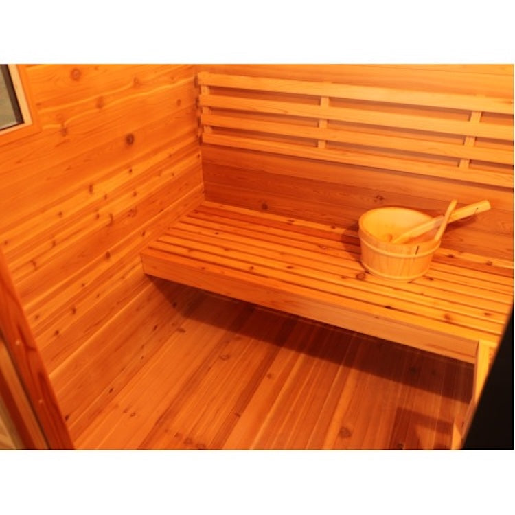 SunRay Seneca 3-Person Contemporary Outdoor Sauna With Harvia Heater