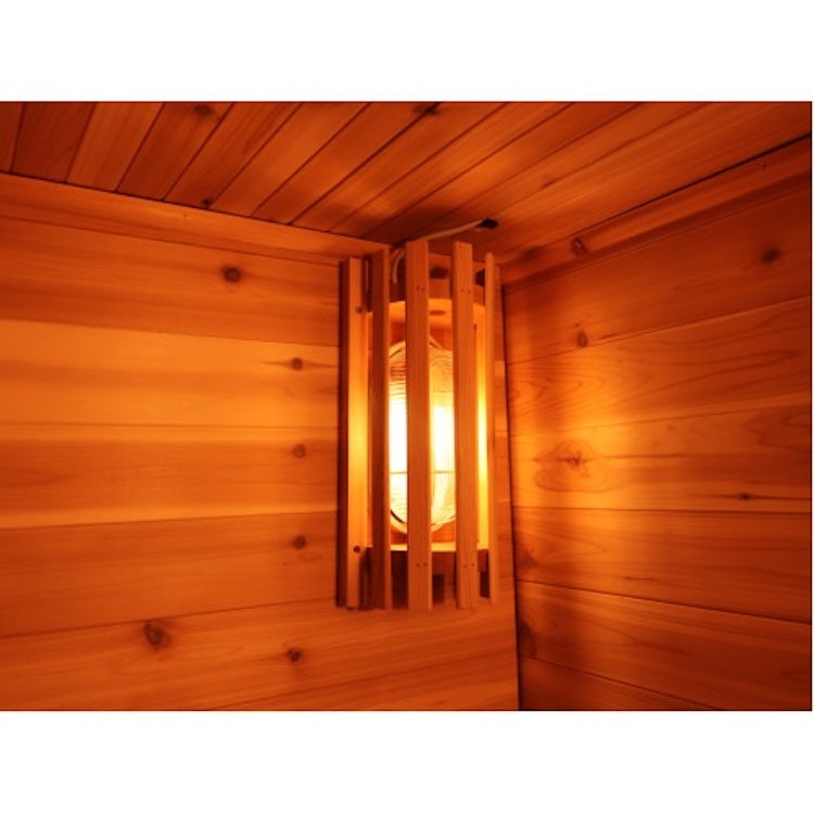 SunRay Seneca 3-Person Contemporary Outdoor Sauna With Harvia Heater