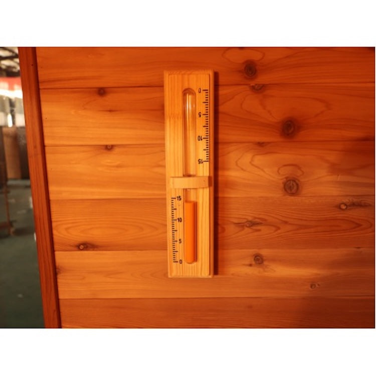 SunRay Seneca 3-Person Contemporary Outdoor Sauna With Harvia Heater