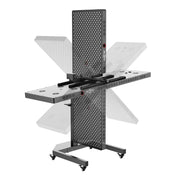 The RLT Home Total Spectrum ELITE Red Light Therapy Panel by RLT Home features perforated panels, rotating horizontal arms, and wheels for easy movement—perfect for full-body red light therapy.