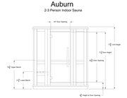 Almost Heaven Auburn 2 - 3 Person Indoor Sauna - LuxeWell Life