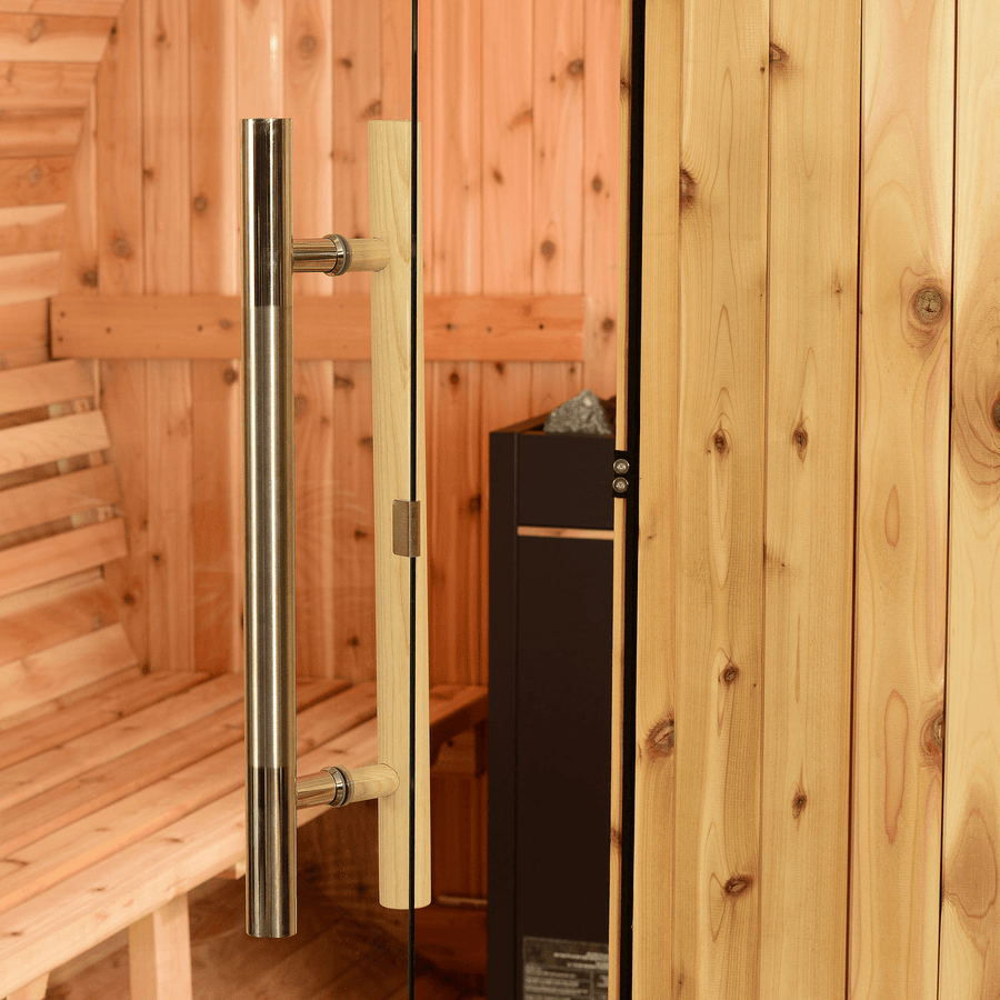 Almost Heaven Essex 4 Person Barrel Sauna - LuxeWell Life