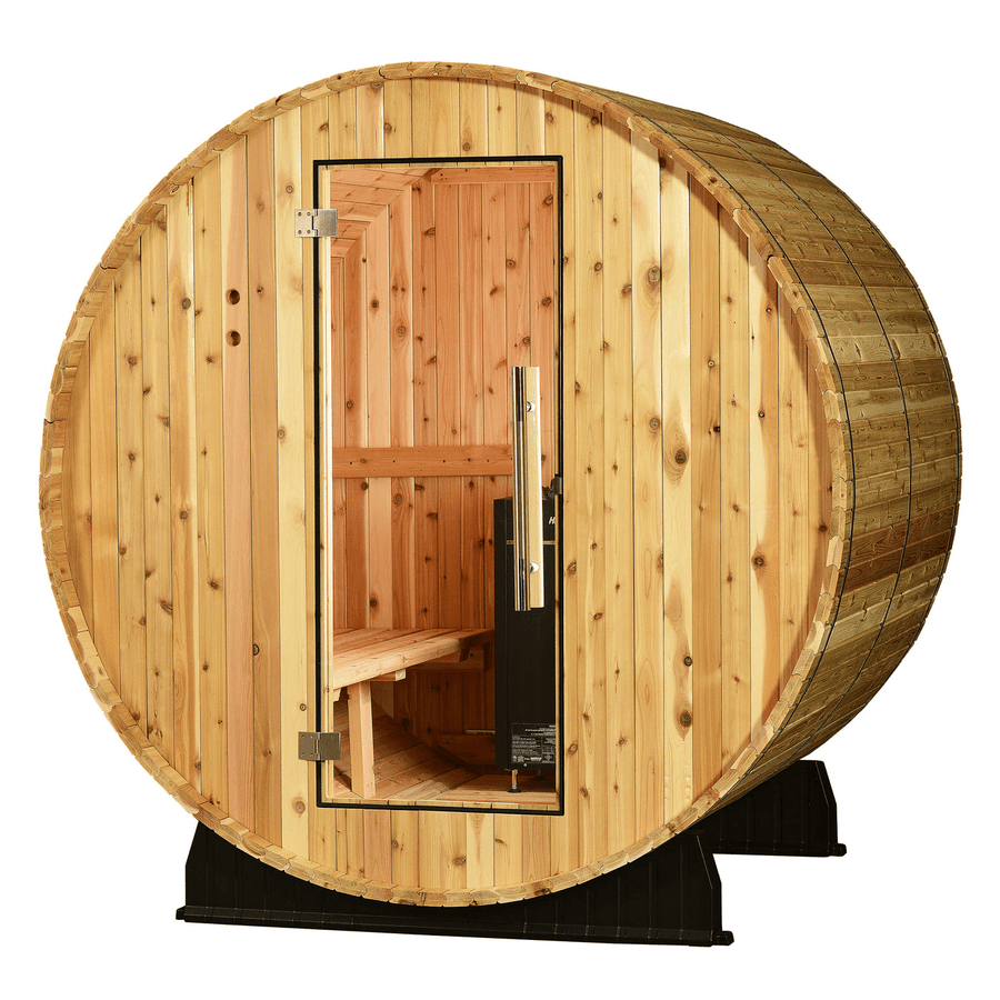 Almost Heaven Essex 4 Person Barrel Sauna - LuxeWell Life