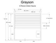 Almost Heaven Grayson 4 Person Indoor Sauna - LuxeWell Life