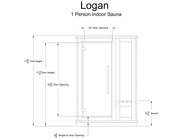Almost Heaven Logan 1 Person Indoor Sauna - LuxeWell Life