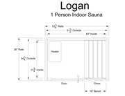 Almost Heaven Logan 1 Person Indoor Sauna - LuxeWell Life