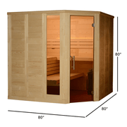 Almost Heaven Patterson 6 Person Indoor Sauna - LuxeWell Life