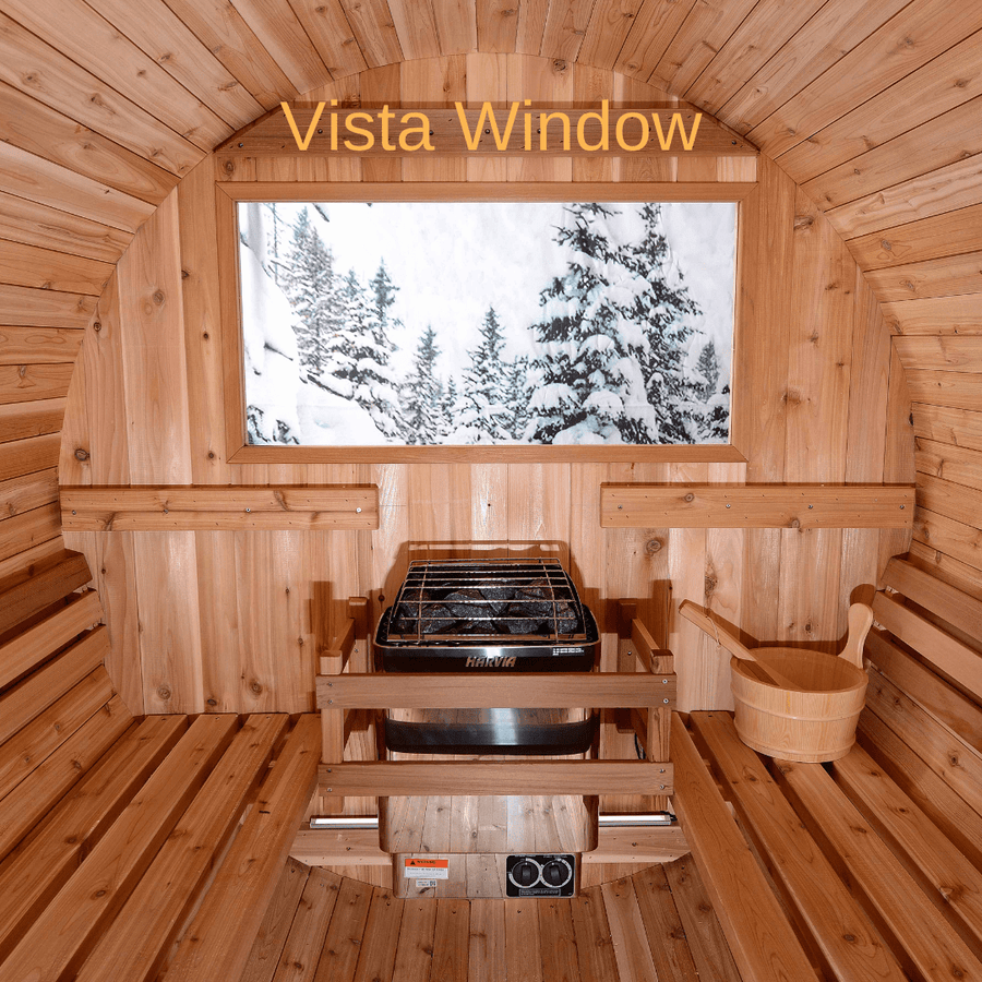 Almost Heaven Pinnacle 4 Person Barrel Sauna - LuxeWell Life