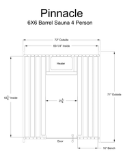 Almost Heaven Pinnacle 4 Person Barrel Sauna - LuxeWell Life